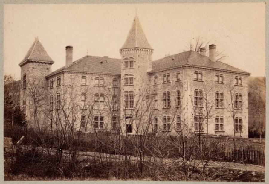 Photographie ancienne du château de Saint-Bonnet-de-Valclérieux